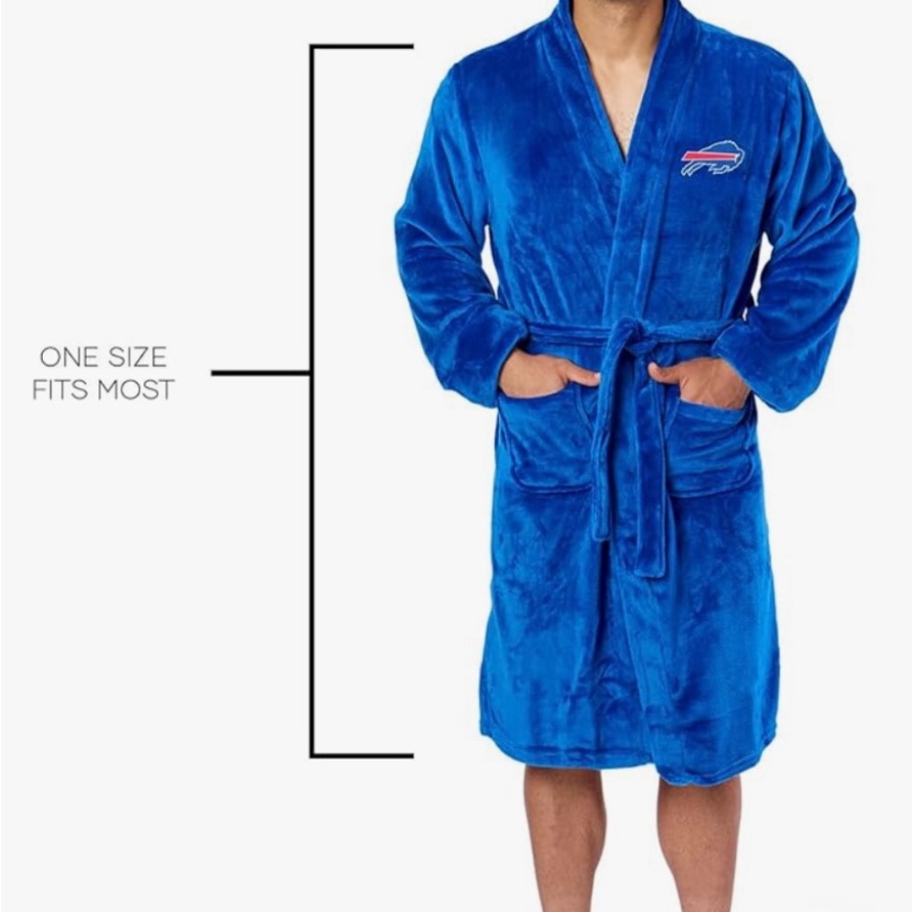Buffalo Bills Blue Fleece Robe